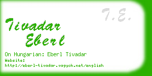 tivadar eberl business card